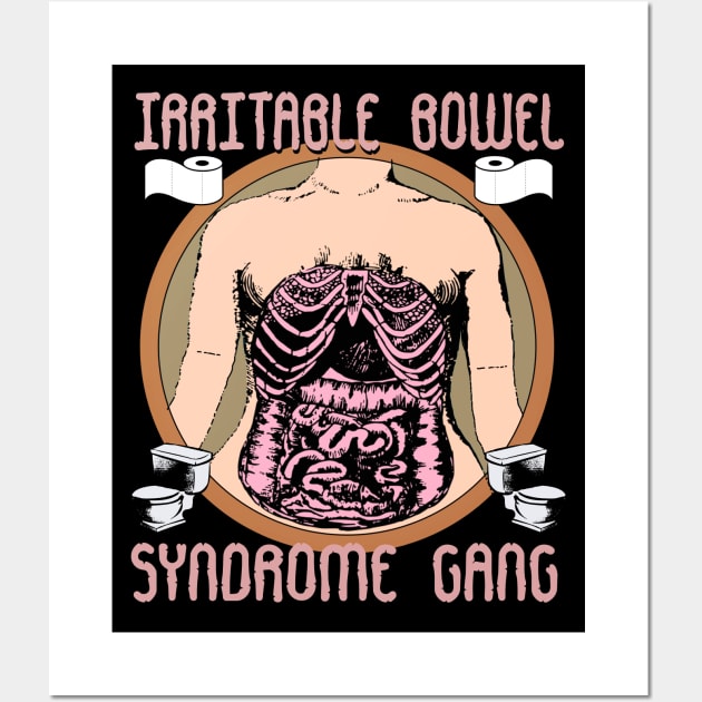 Irritable Bowel Syndrome Gang (IBS) (version 2) Wall Art by blueversion